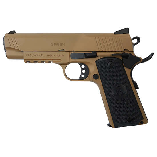 Handguns EAA Corp 4.40" 9mm EAA*390054 GIRSAN MC1911  COMMDR 9MM 4.4 9R    FDE • Model: 4.40"